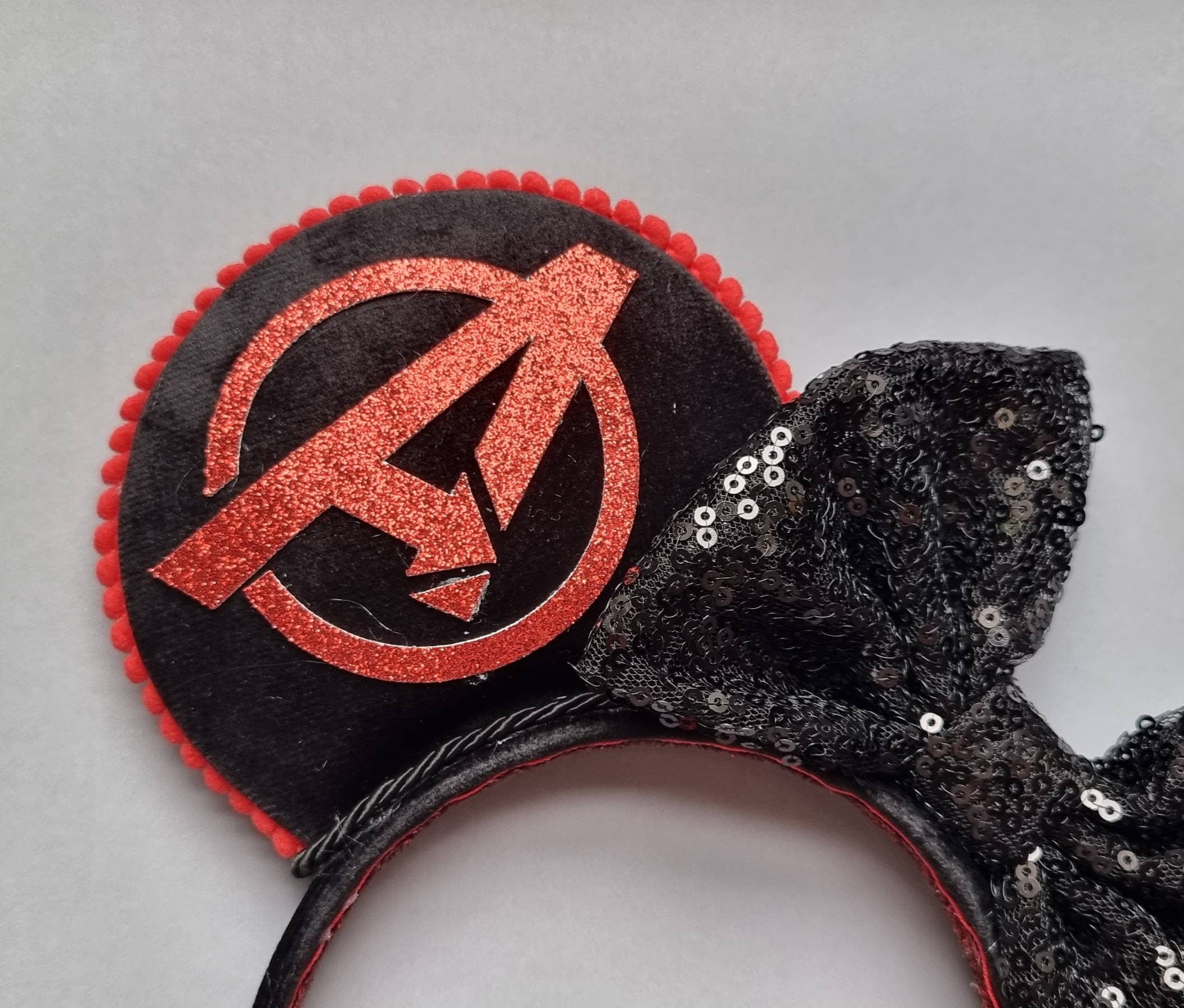 Black widow - mouse ears headband