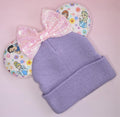 Princess print mouse ears - Winter beanie hat