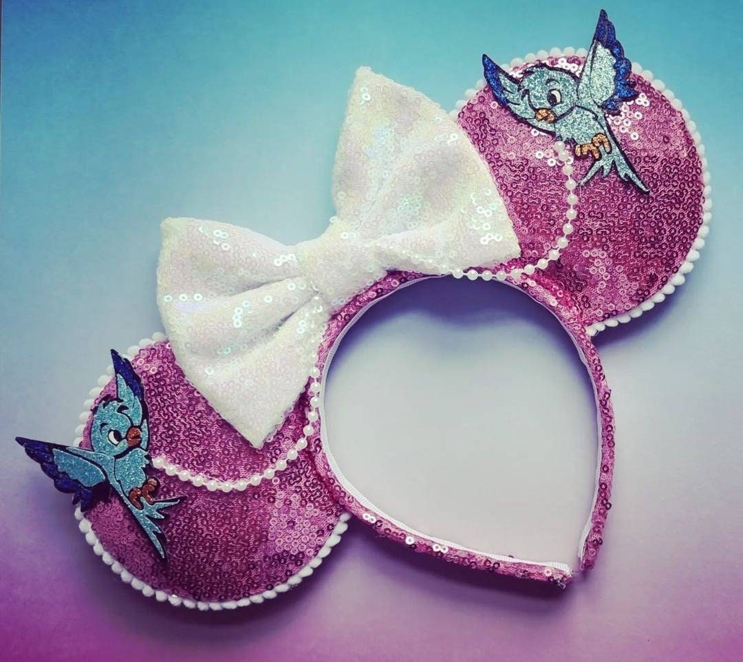 Pink Cinderella - mouse ears headband