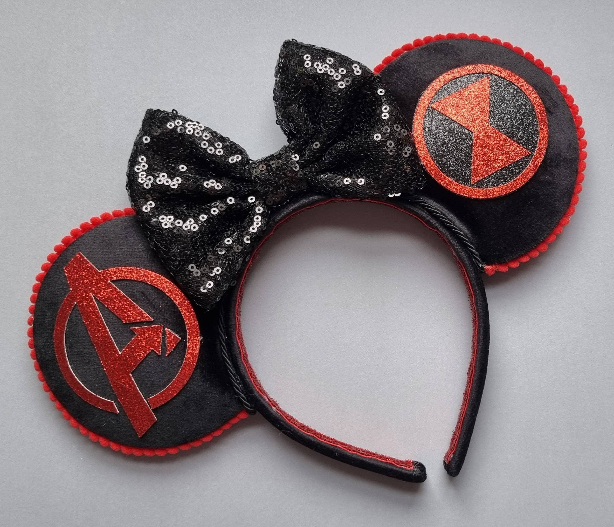 Black widow - mouse ears headband