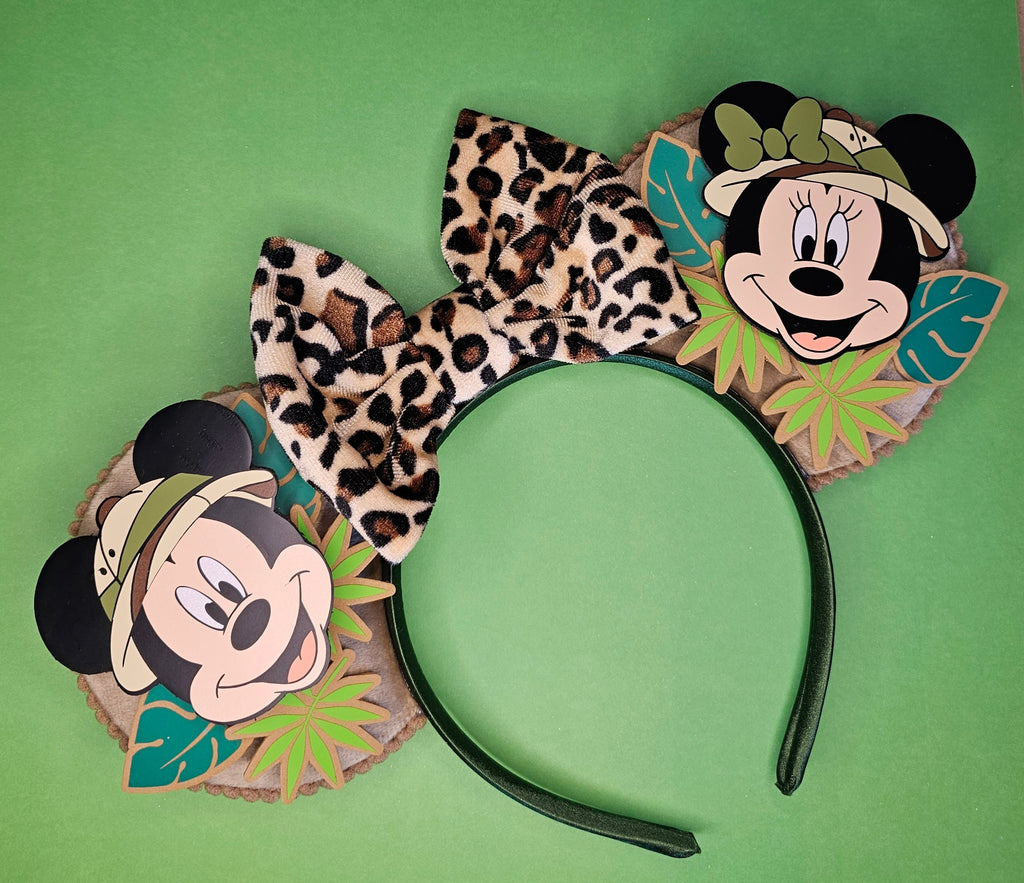 Safari Mickey & Minnie ears