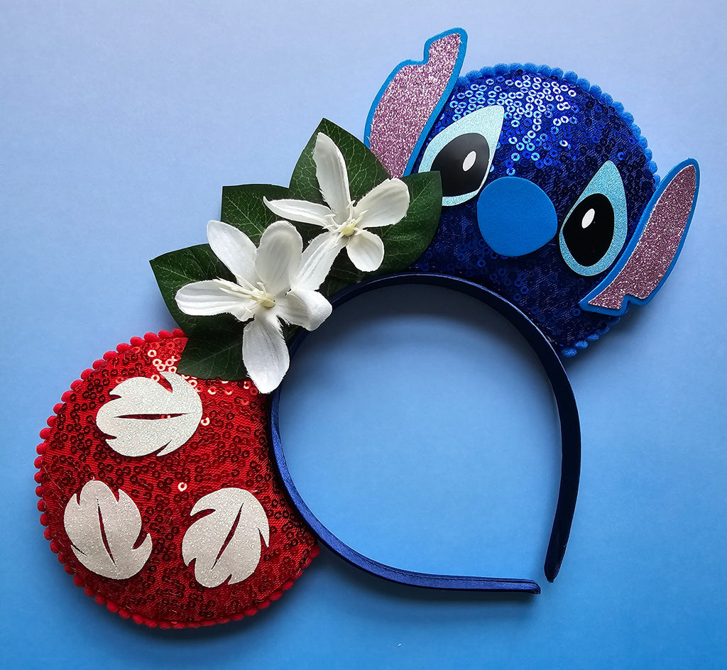 Lilo and stitch inspired - mouse ears headband