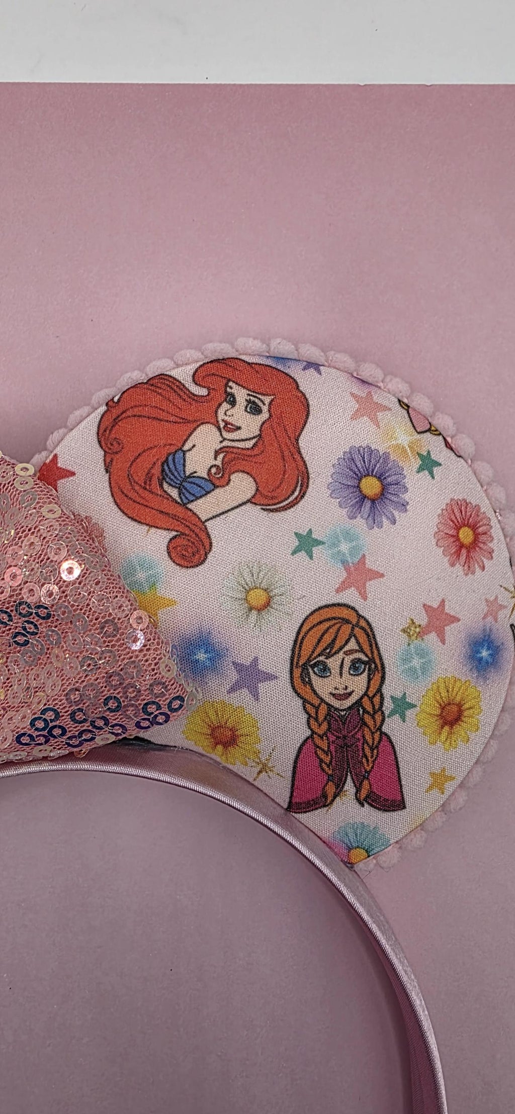 Princess print ears - 3.5" ready to ship