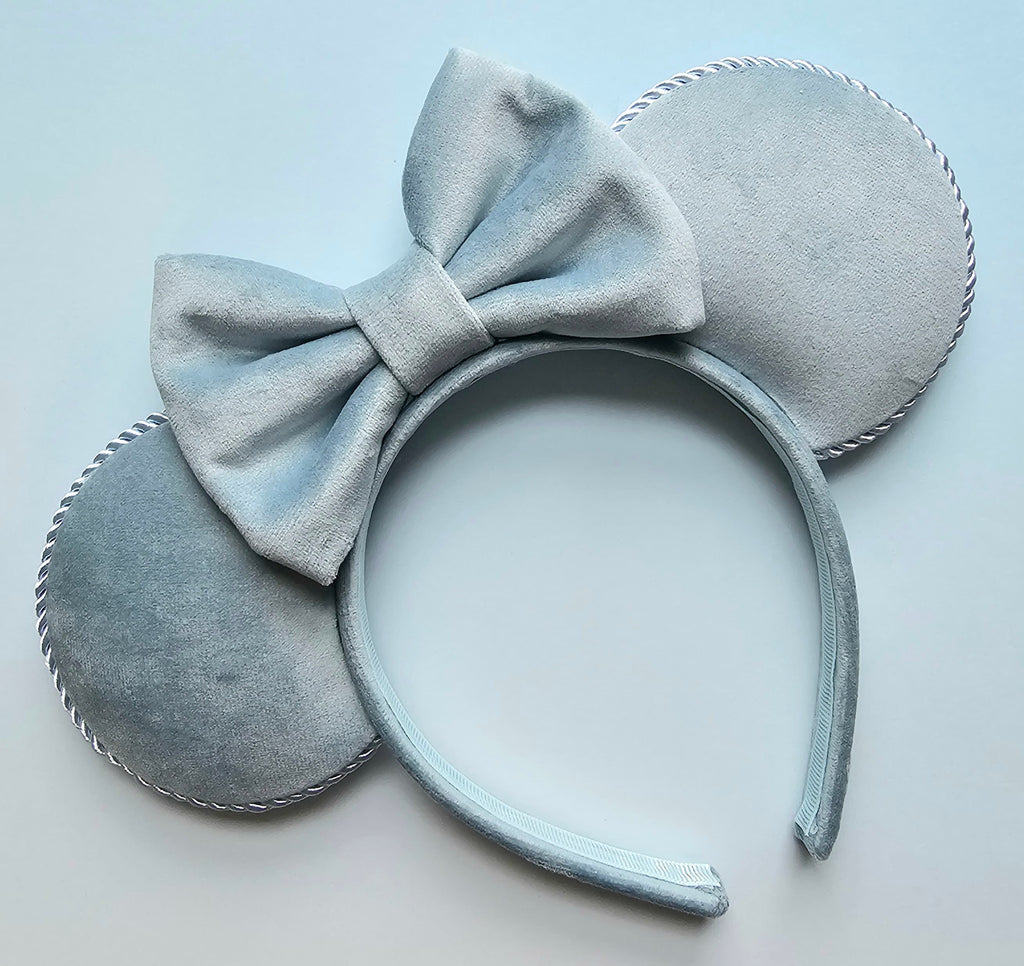 Pretty pastel velour - mouse ears headband