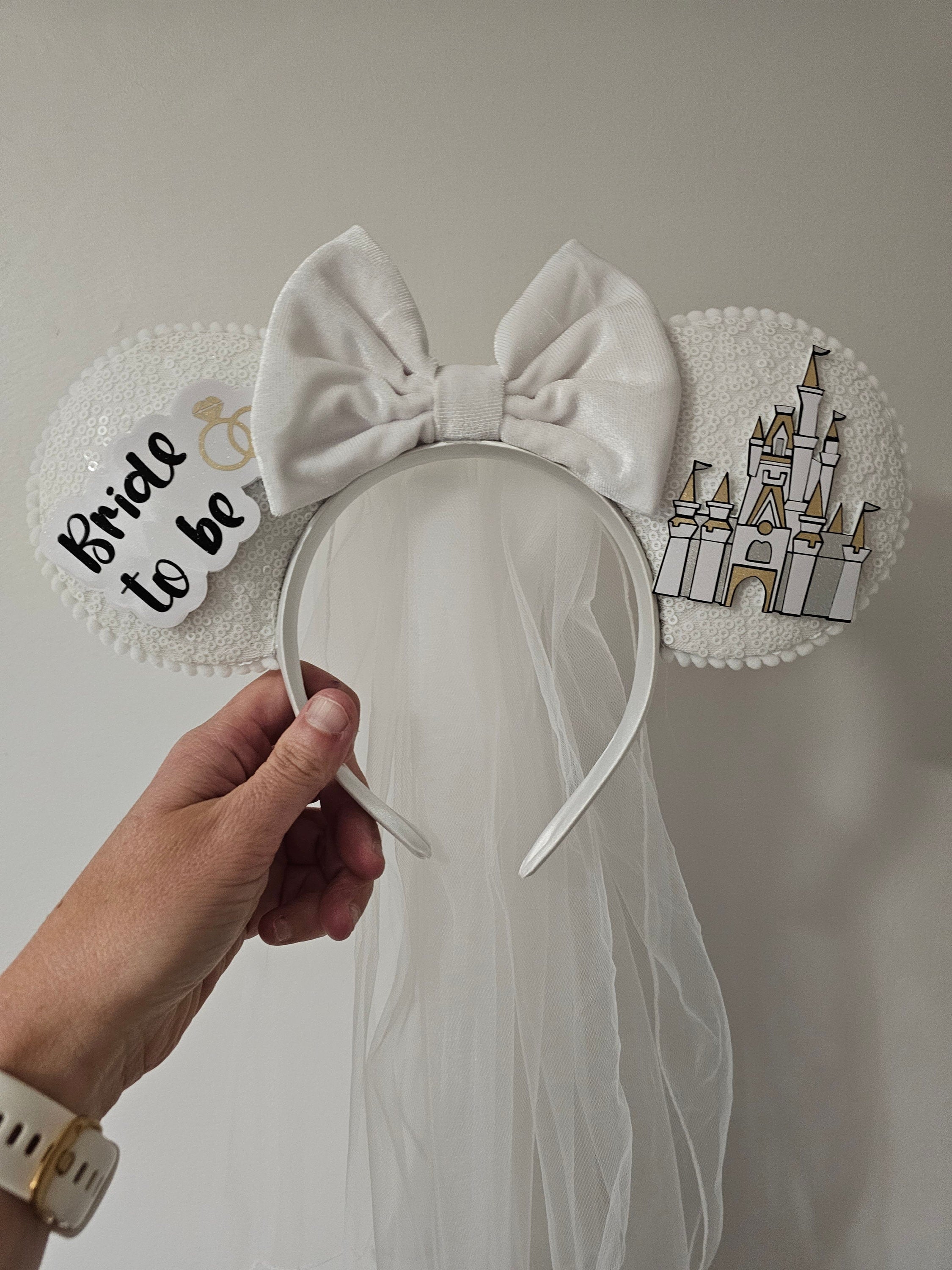 Bride/wedding - mouse ears headband