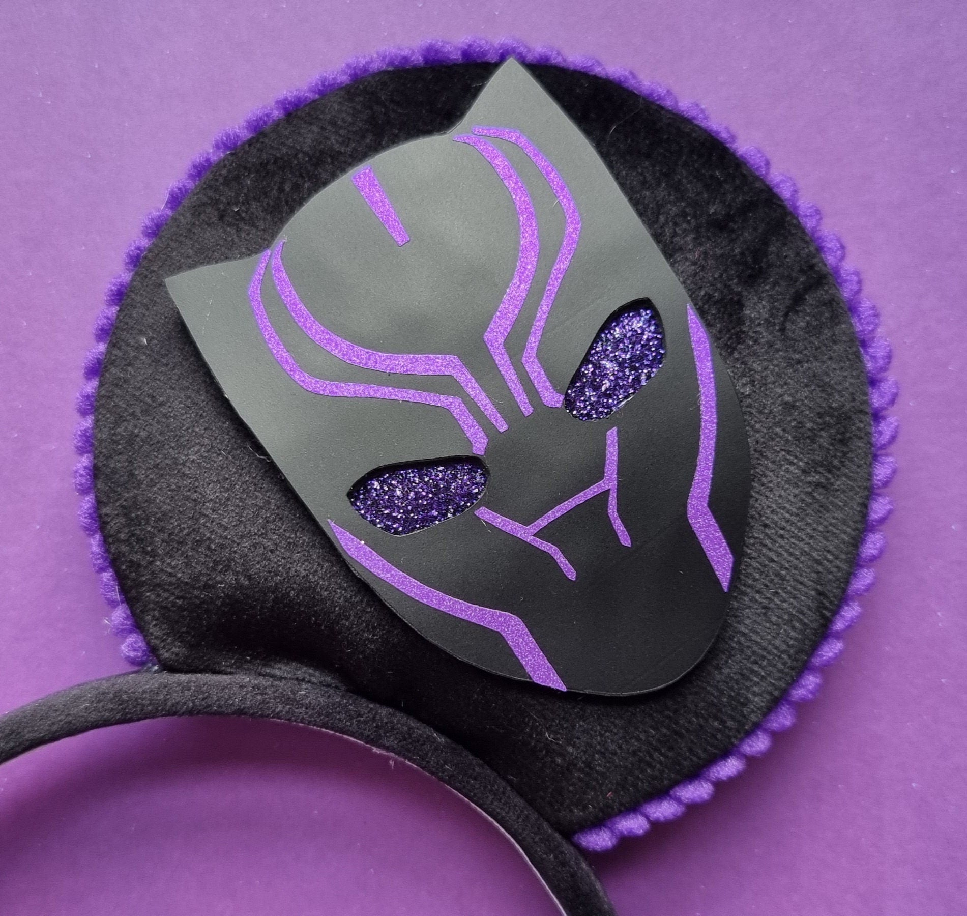 Black panther - mouse ears headband