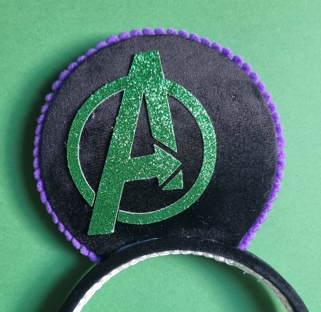 Hulk inspired - mouse ears headband