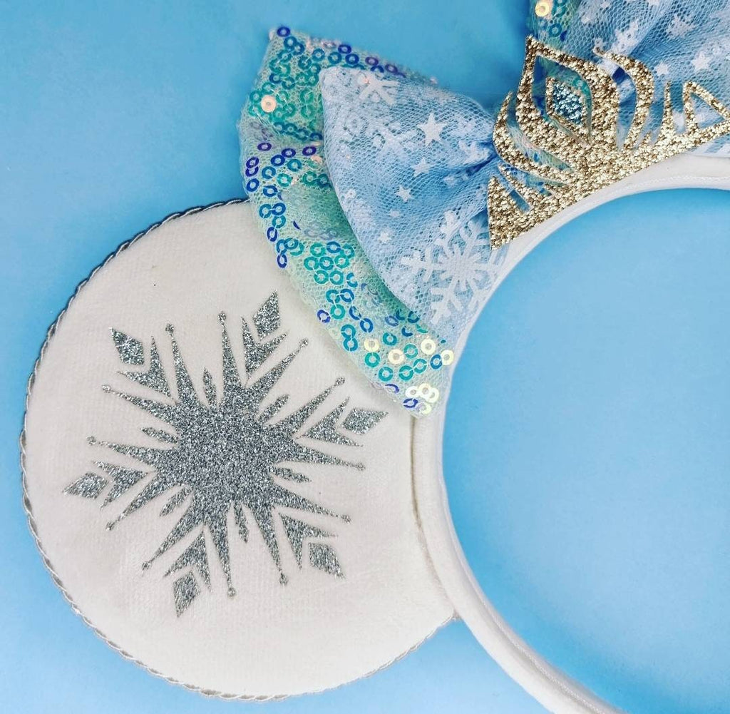 Ice queen - mouse ears headband