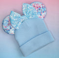 Stitch & Angel print mouse ears - Winter beanie hat