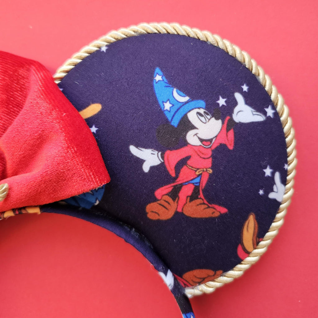 Scorcerer mickey print - mouse ears headband