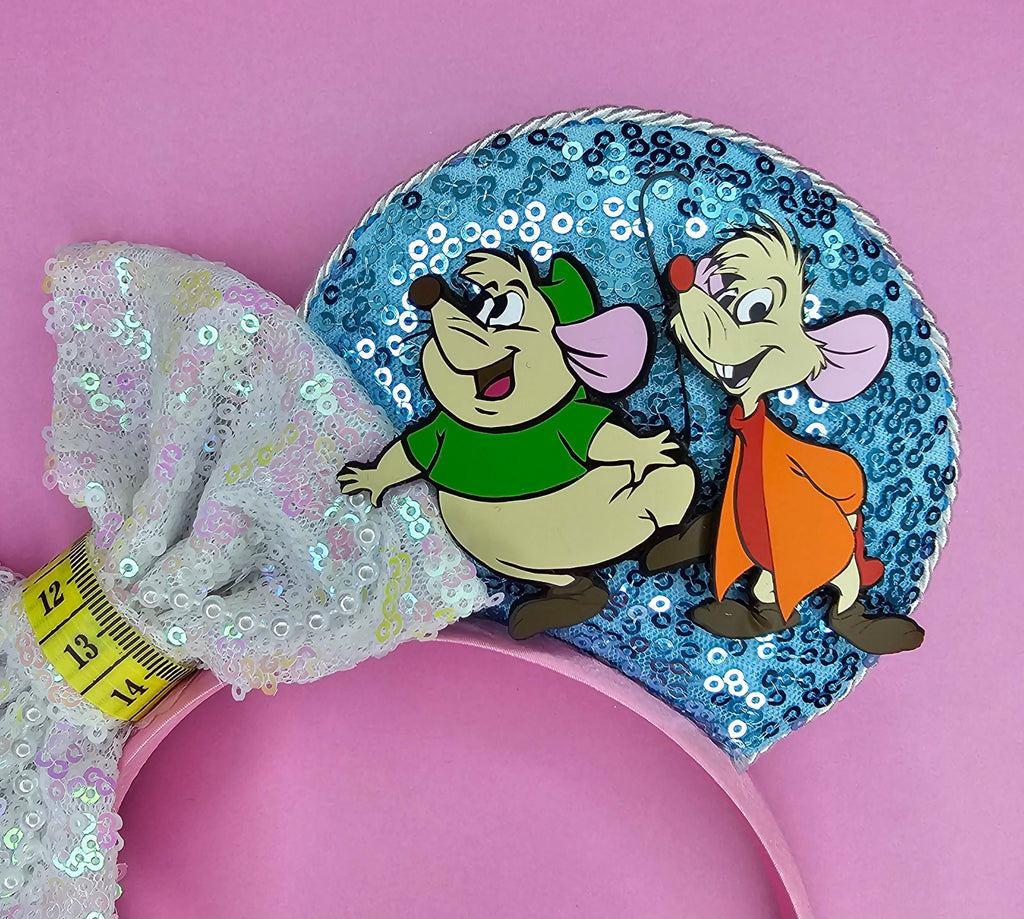 Cinderella/Gus & Jaq - mouse ears headband