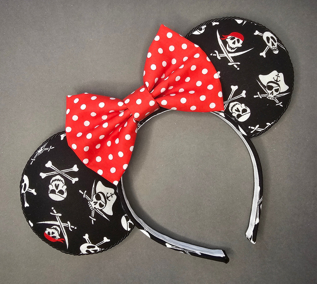 Pirate skull and crossbow - mouse ears headband