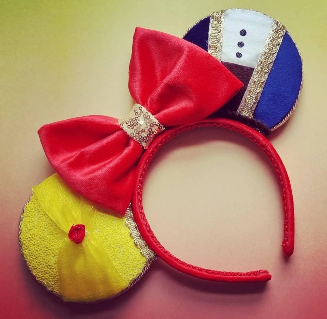 Beauty & the beast - mouse ears headband
