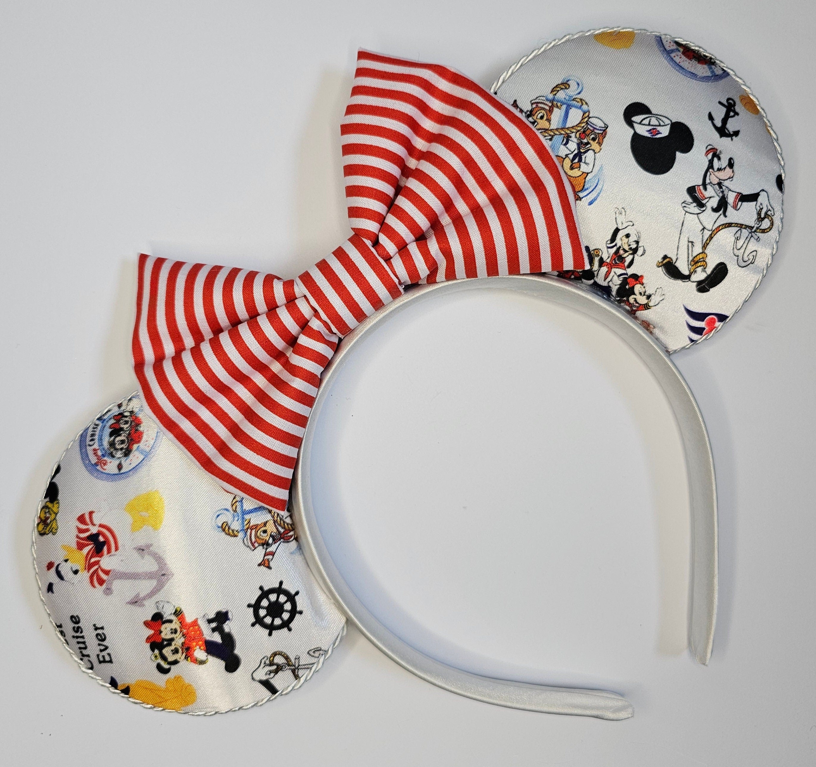 Best cruise ever print fabric - mouse ears headband