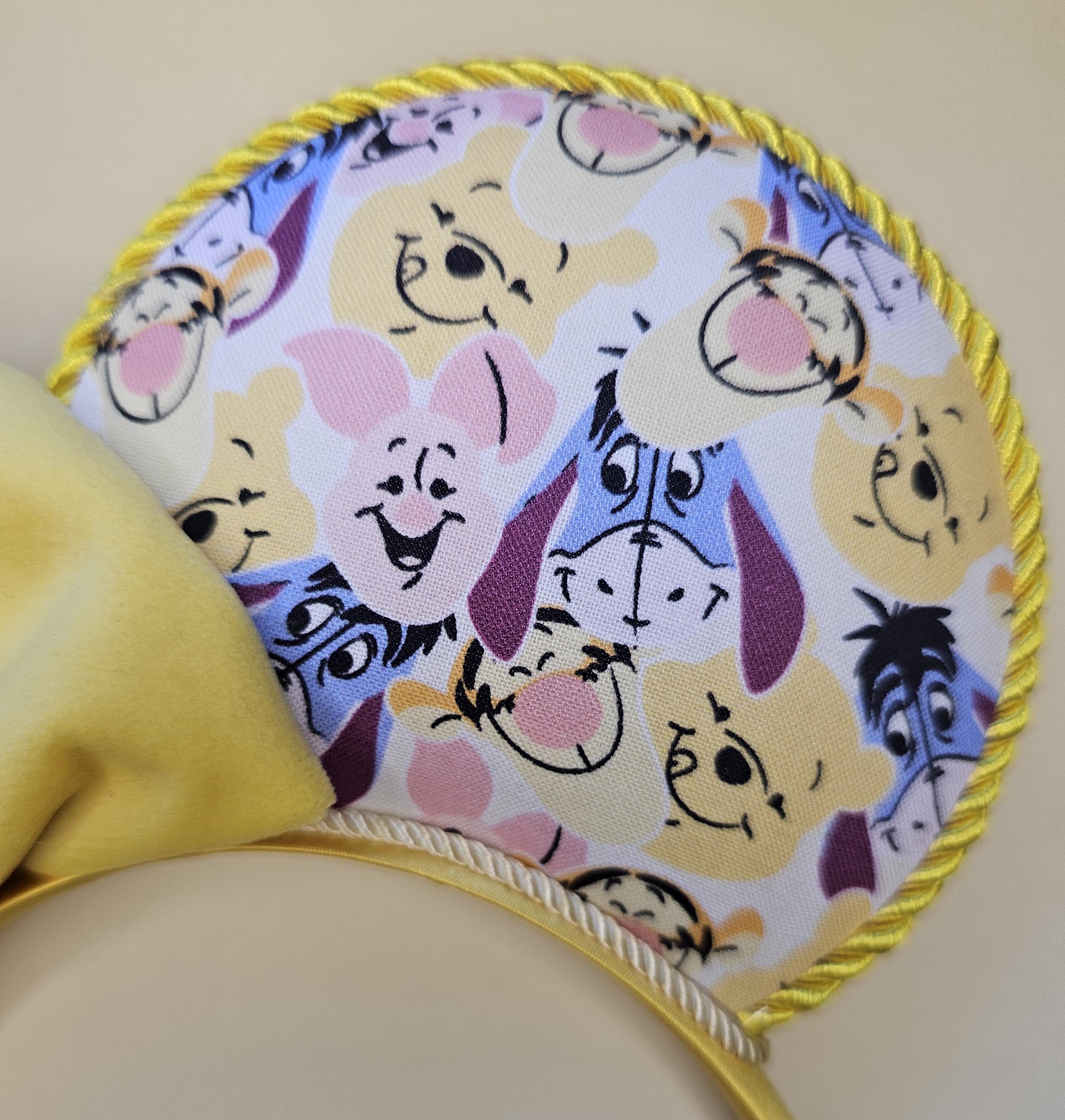 Winnie the pooh & friends print - mouse ears headband