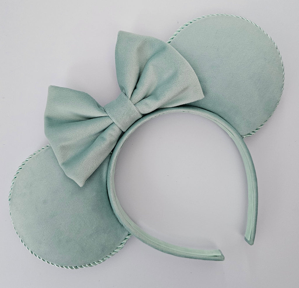 Pretty pastel velour - mouse ears headband