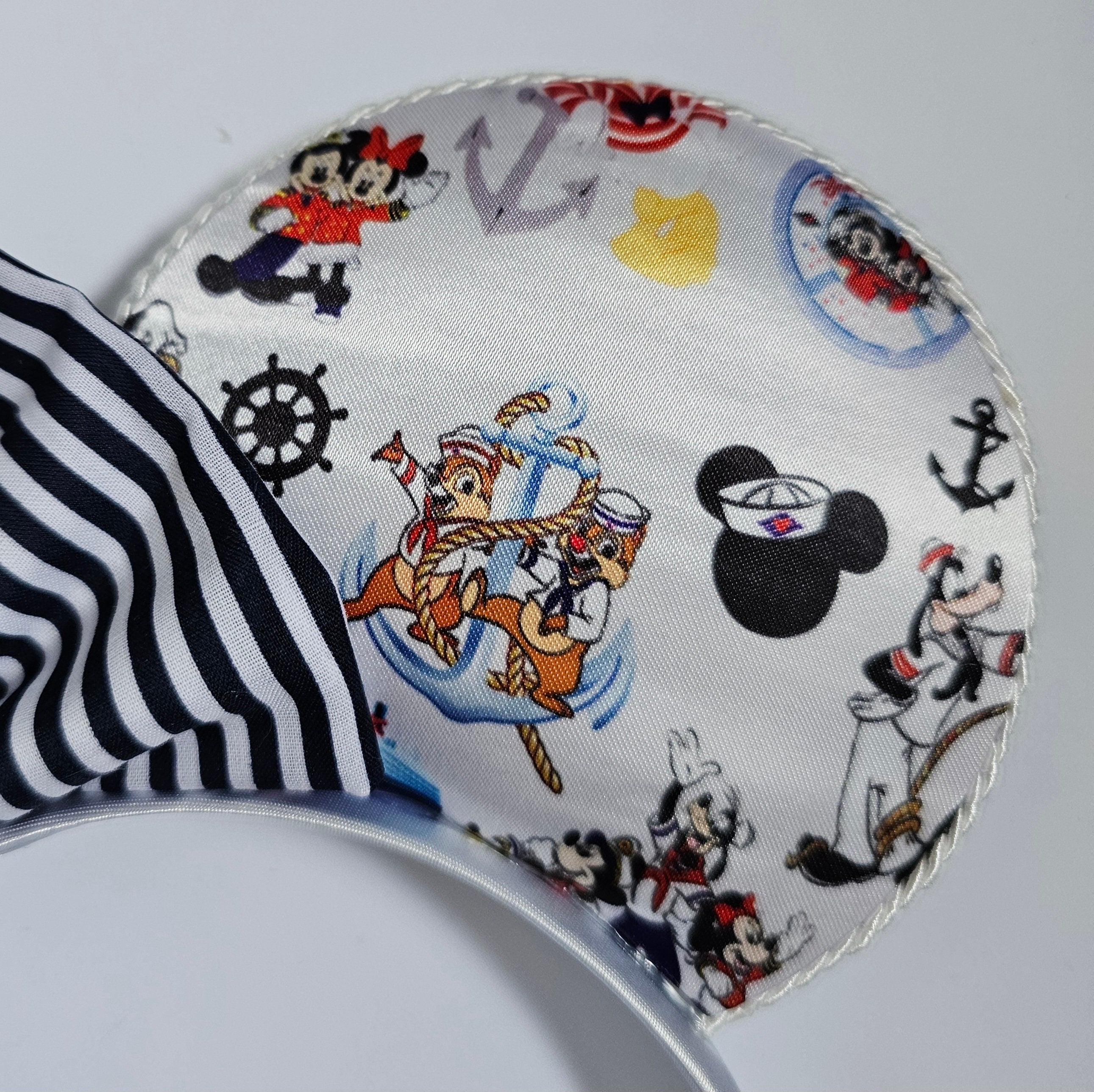 Best cruise ever print fabric - mouse ears headband