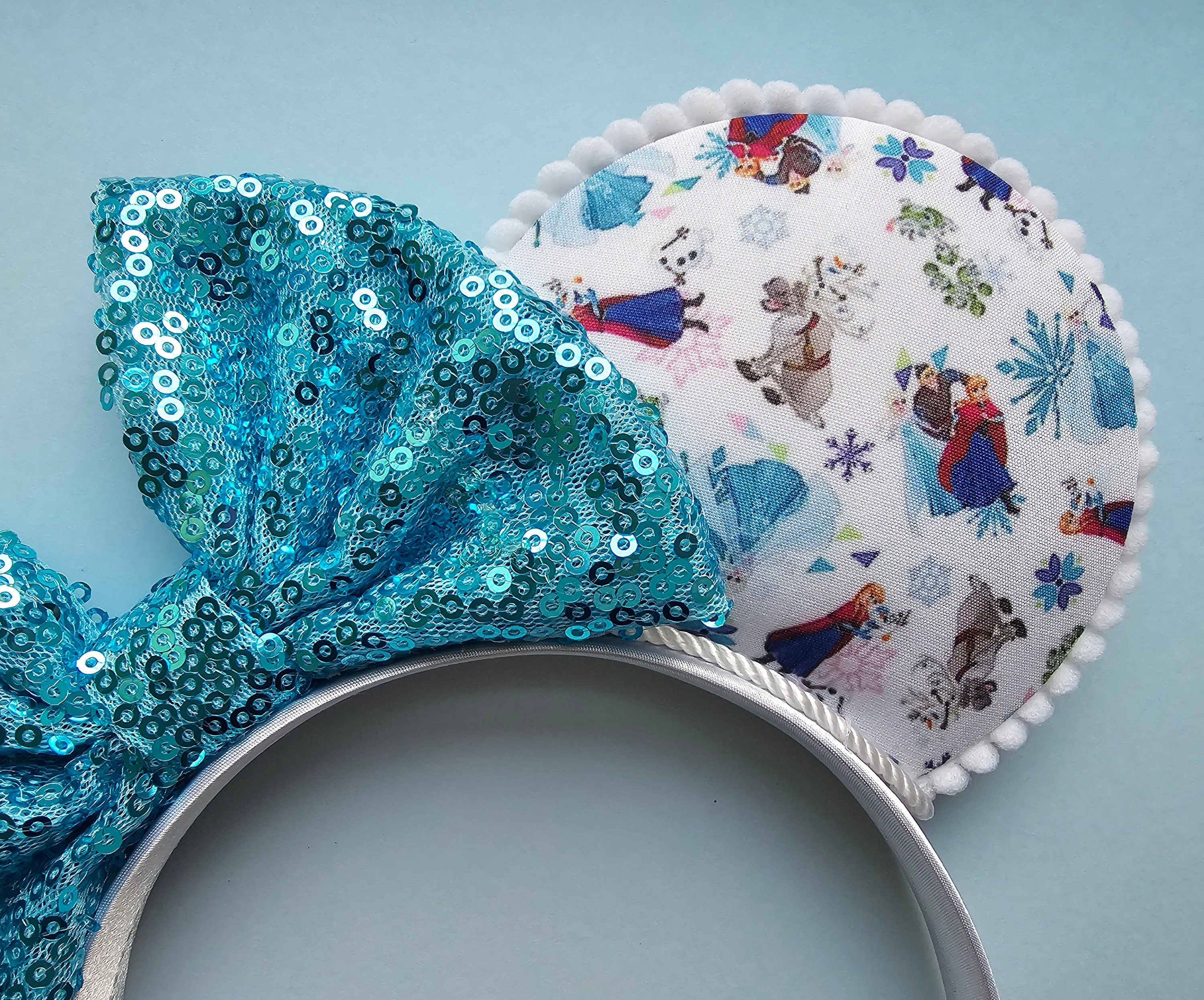 Frozen print - mouse ears headband
