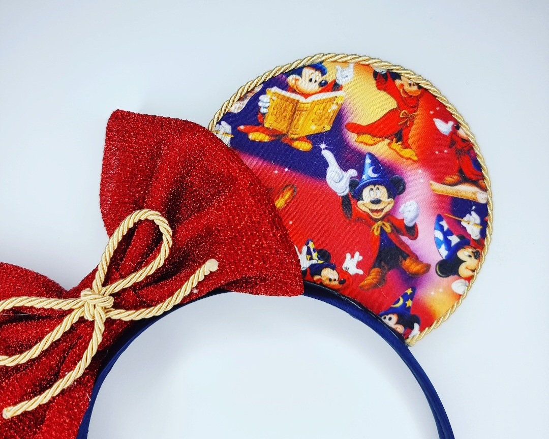 Scorcerer mickey print ears