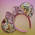 Magic kingdom castle print- mouse ears headband