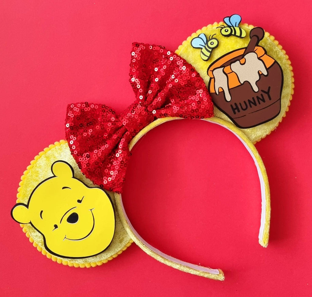Pooh bear - mouse ears headband