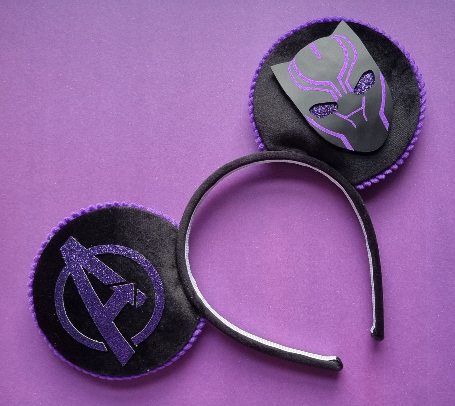 Black panther - mouse ears headband