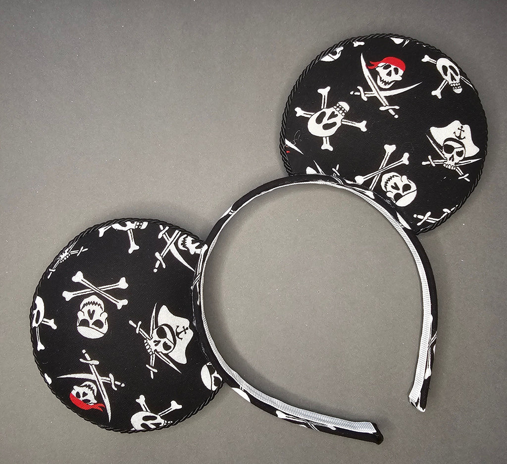 Pirate skull and crossbow - mouse ears headband