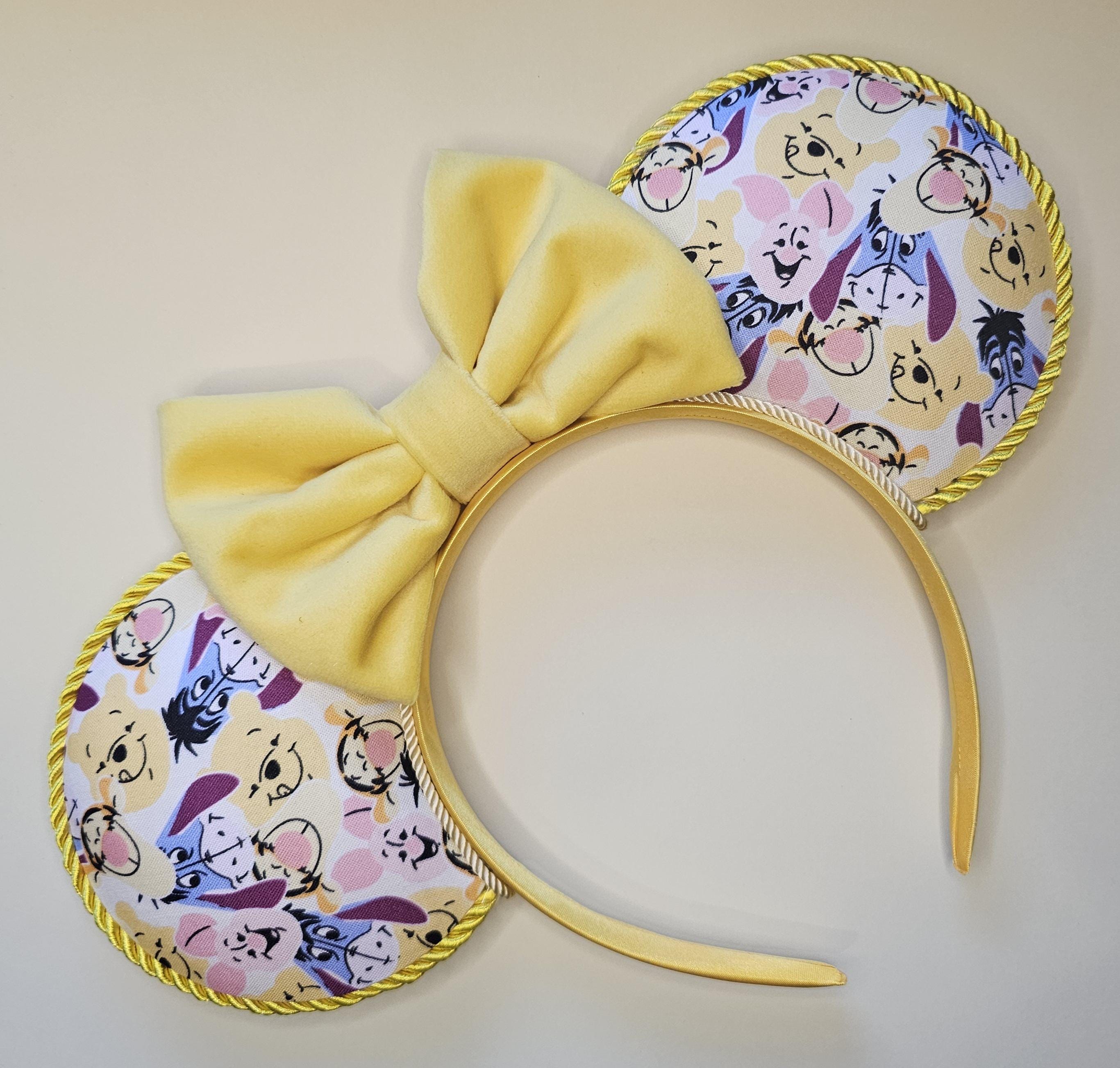 Winnie the pooh & friends print - mouse ears headband