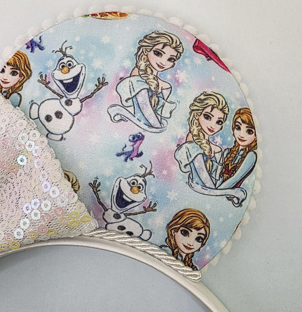 Elsa and Anna print ears