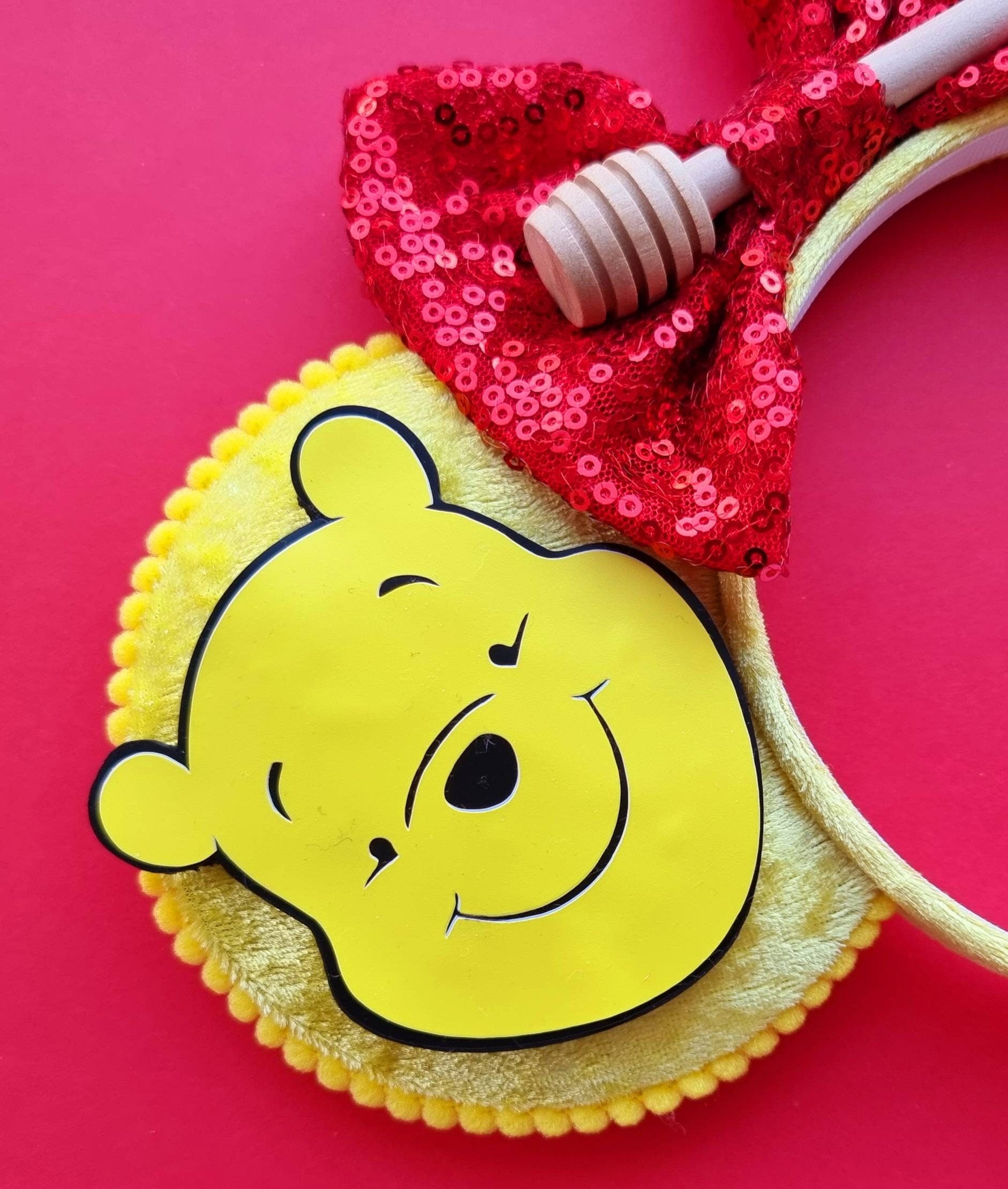 Pooh bear - mouse ears headband