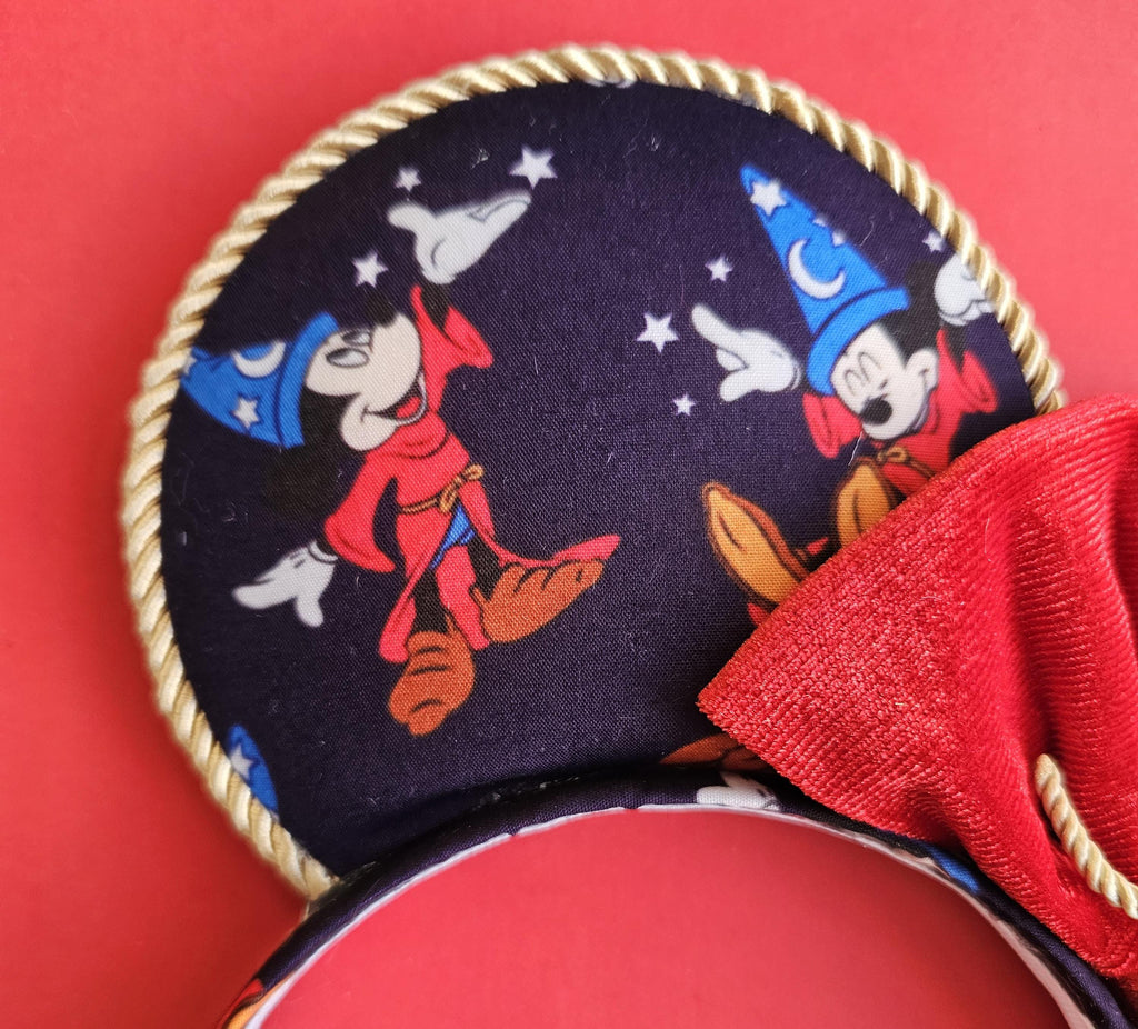 Scorcerer mickey print - mouse ears headband