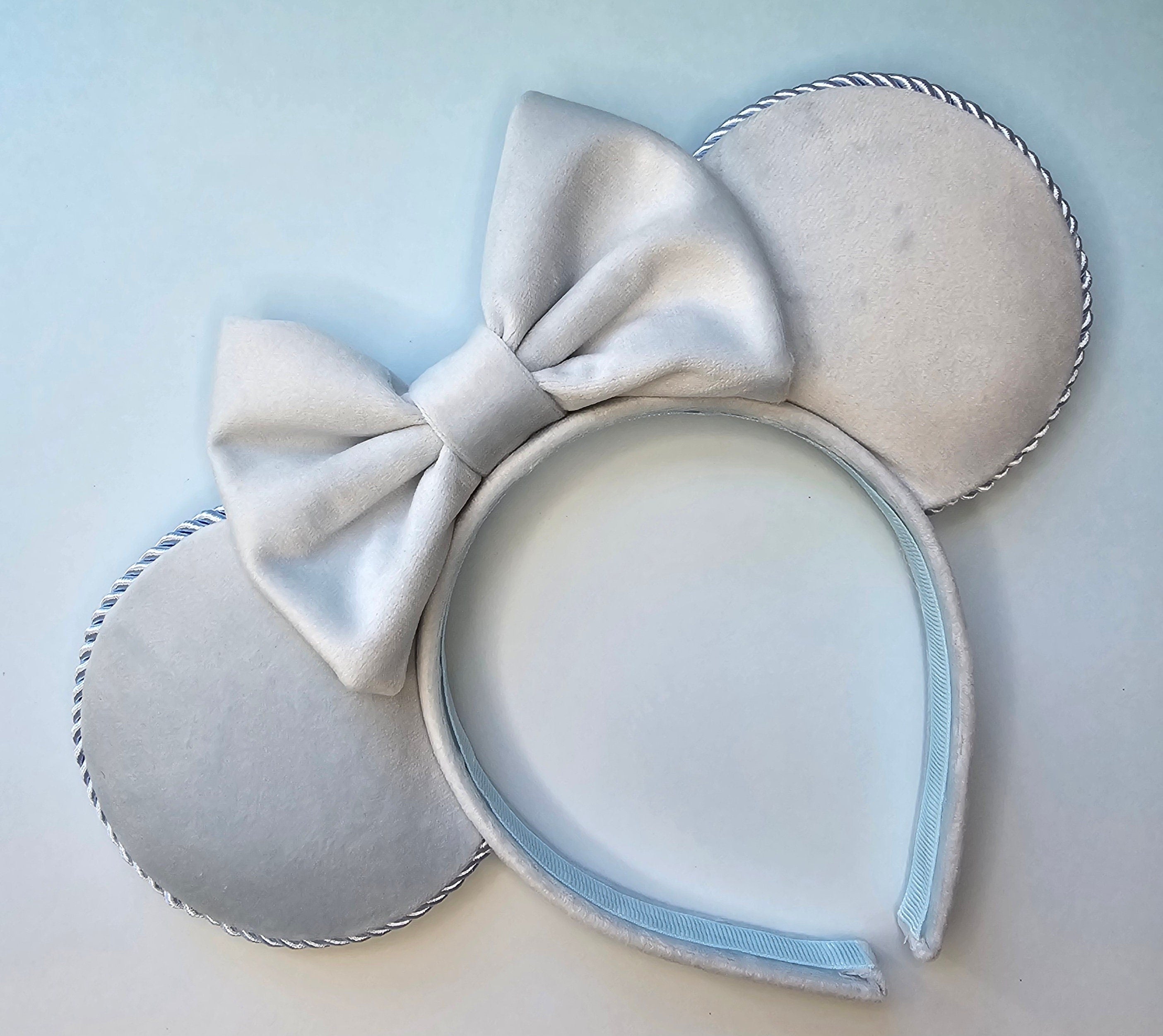 Pretty pastel velour - mouse ears headband