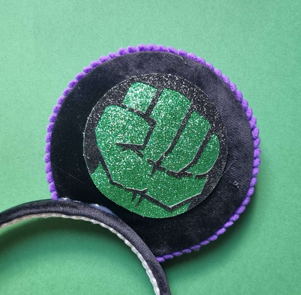 Hulk inspired - mouse ears headband