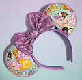 Mouse snacks printed fabric - mouse ears headband