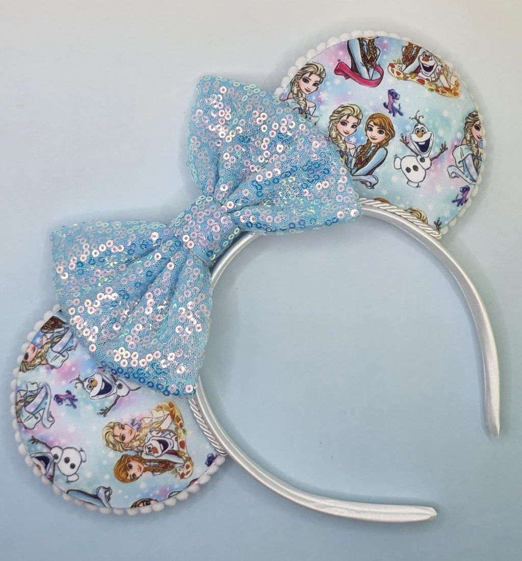 Elsa and Anna print ears