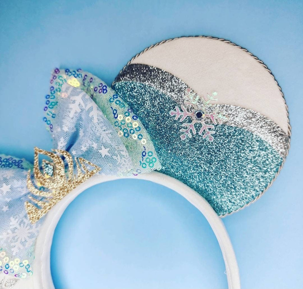 Ice queen - mouse ears headband