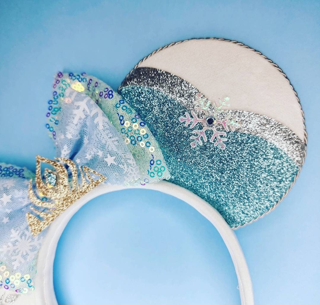 Ice queen - mouse ears headband