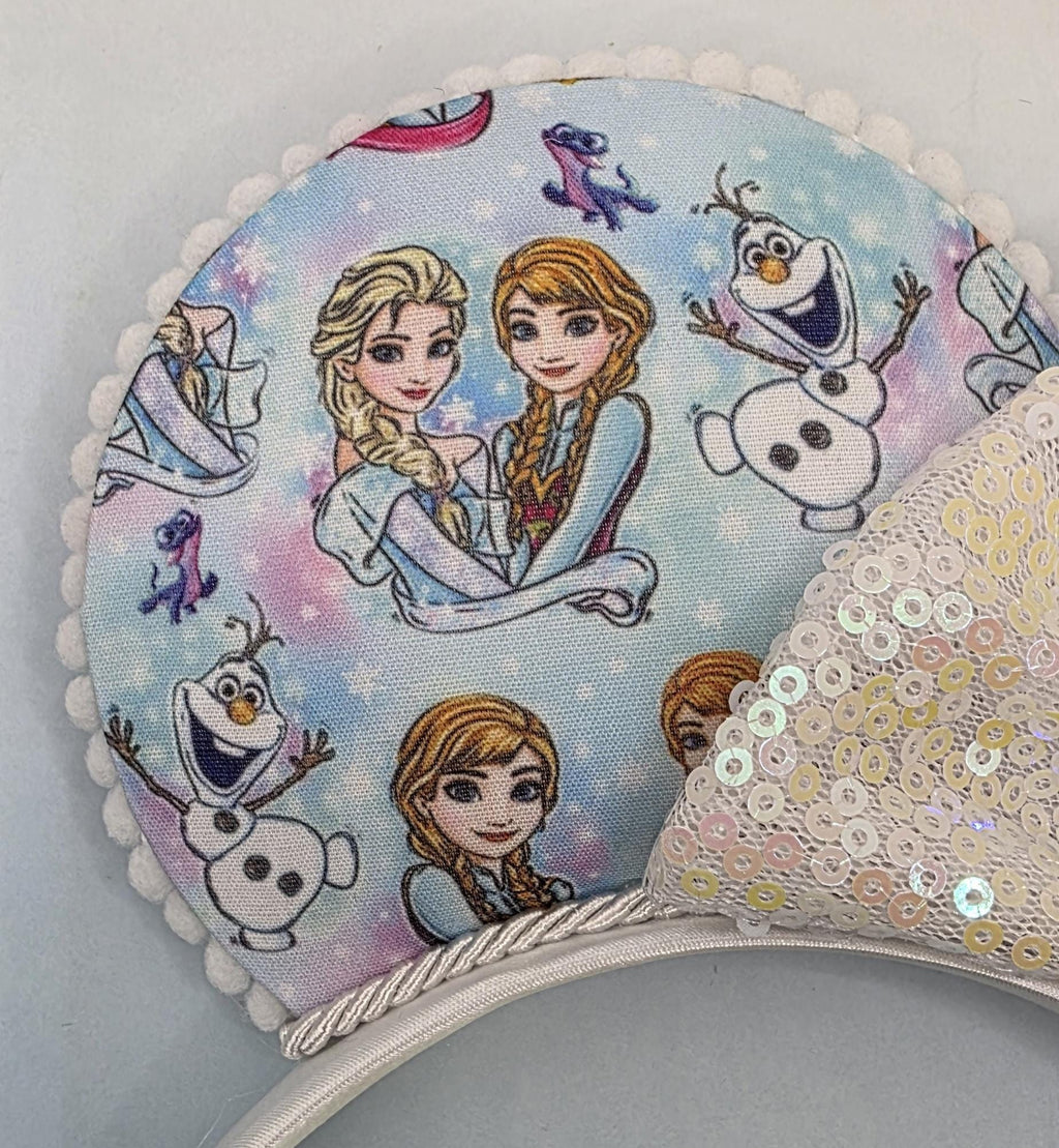 Elsa and Anna print ears