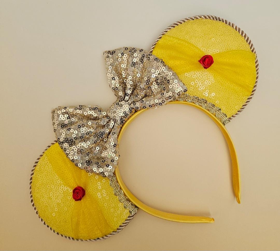 Belle sequin - mouse ears headband