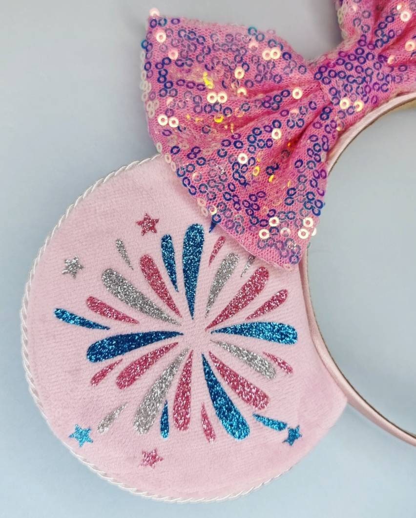 Pink castle - mouse ears headband