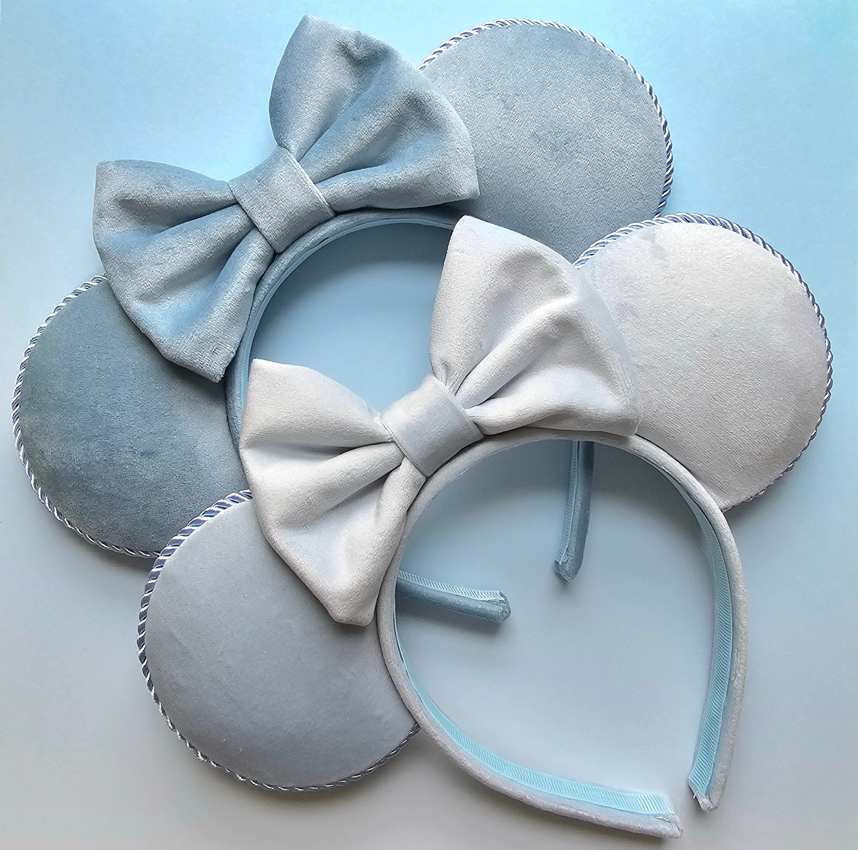 Pretty pastel velour - mouse ears headband