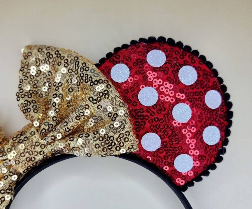 Mickey and Minnie - mouse ears headband
