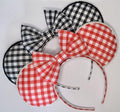 Gingham mouse ears