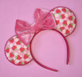 Strawberry print lotso inspired- mouse ears headband