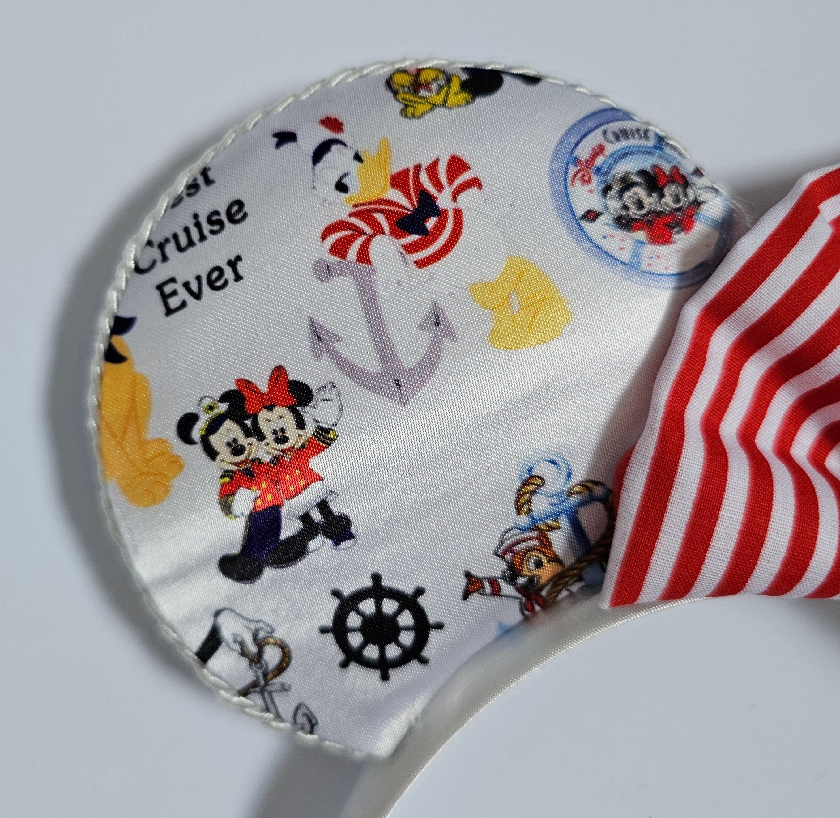 Best cruise ever print fabric - mouse ears headband