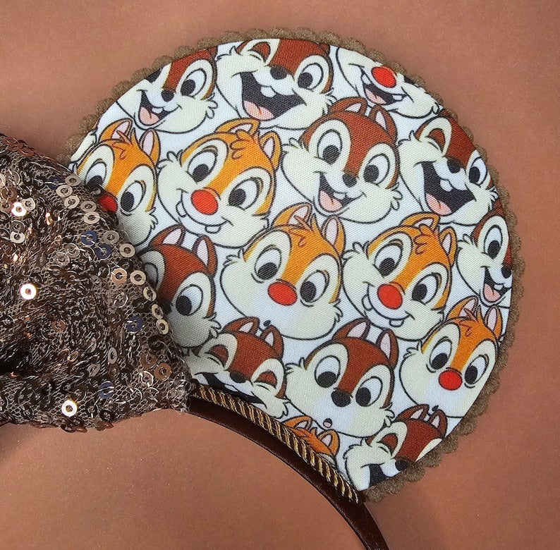 Chip n Dale print ears