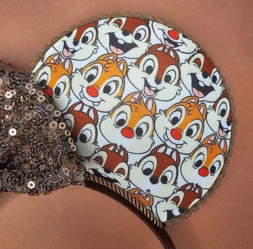 Chip n Dale print ears