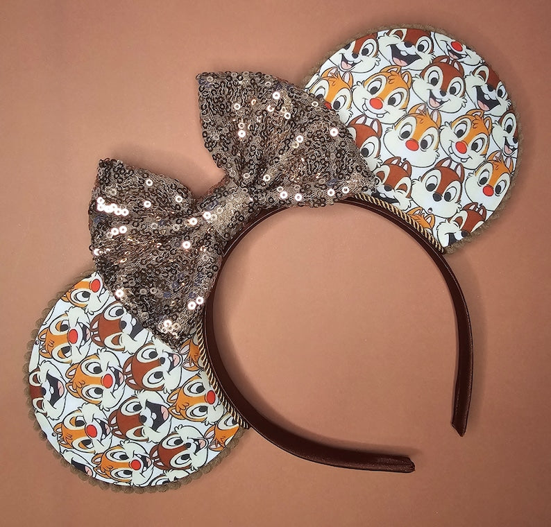 Chip n Dale print ears