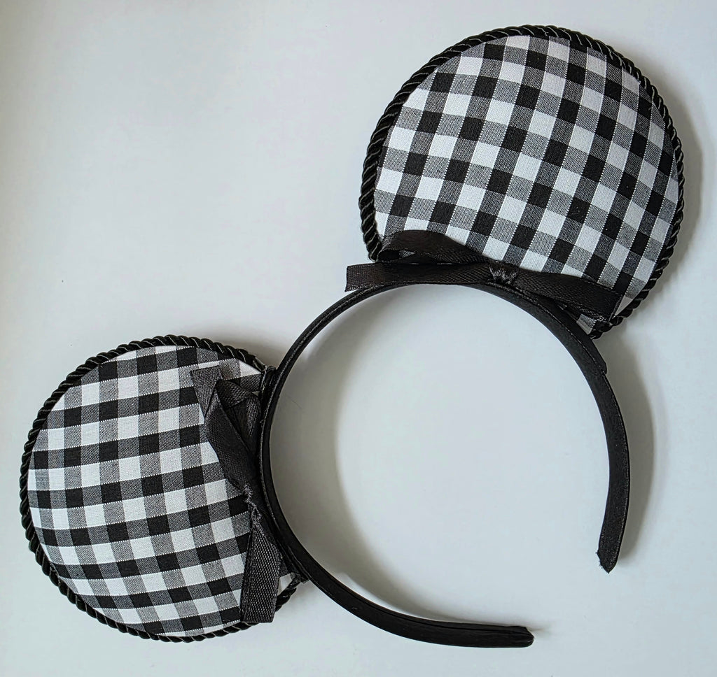 Gingham mouse ears