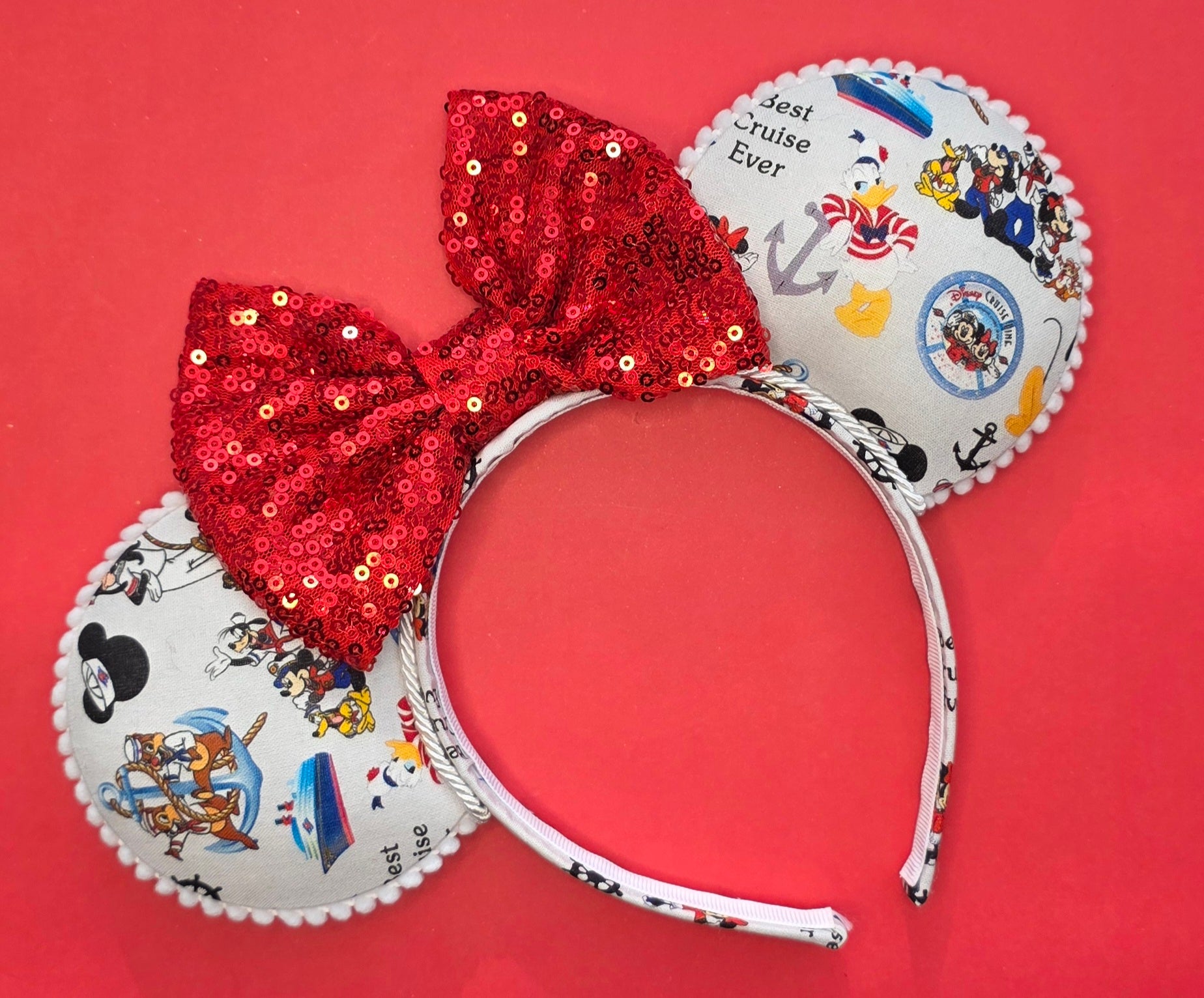 Cruise print- mouse ears headband - ready to ship